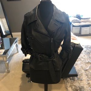 Avanti leather moto jacket